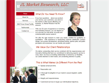 Tablet Screenshot of jlmarketresearch.com